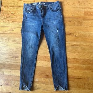 Kut from the Kloth Jeans - Size 10 - Skinny distressed - EUC